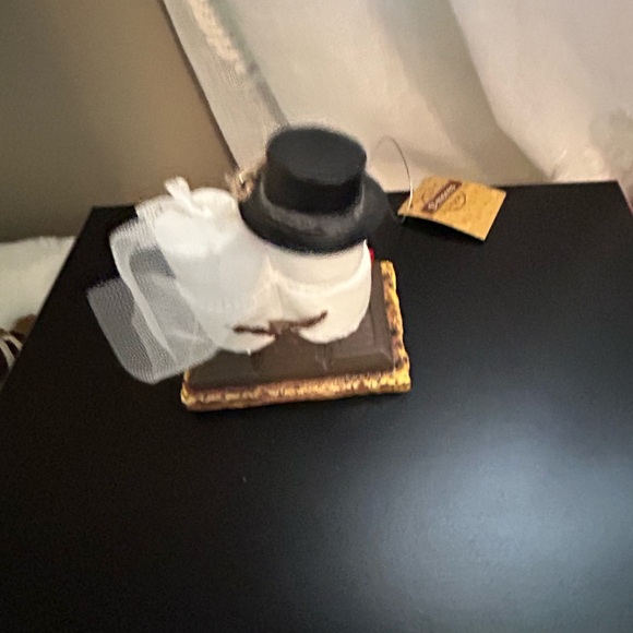 New S’mores Our 1st Christmas Ornament bride and groom marshmallows - Picture 6 of 7